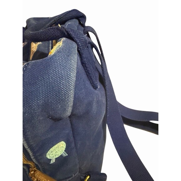 Disney Parks Loungefly WDW 50th Anniversary Blue Canvas Backpack - Picture 10 of 16